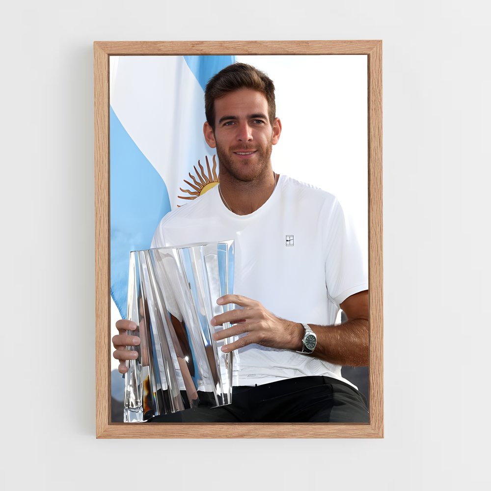 Poster La Victoire de Del Potro – affiche Tennis (vue 4)